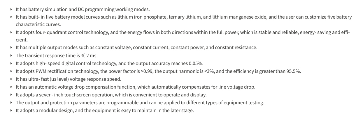 Bidirectional Dc Test Power supplychanpintedian